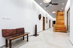 Beluu Seaview Hotel - Palau. Hallway.